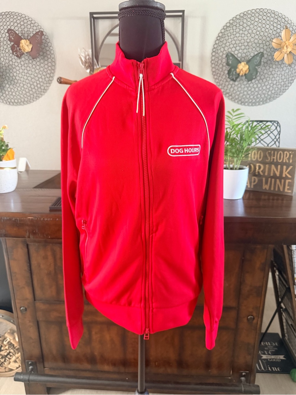 LCKR Men's Red Full-Zip Track Jacket